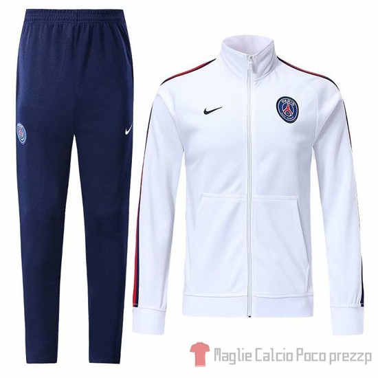 Tuta da Track Paris Saint-germain N98 2019/2020 Bianco - Clicca l'immagine per chiudere